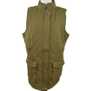 King Ranch Green Quilted Quail Women's Vest NEW Size XL